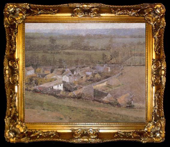 framed  Theodore Robinson Bird-s-Eye  View Giverny France, ta009-2